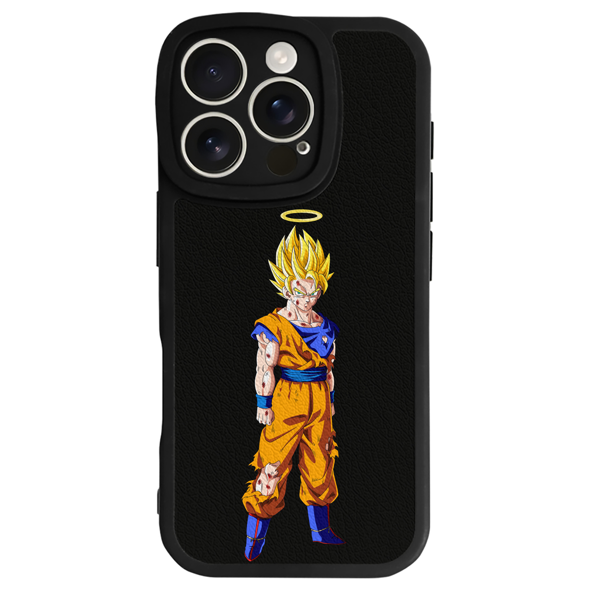 （画像用） ドラゴンボール 孫悟空（そん ごくう）Son Goku カカロット DRAGON BALL Kakarotto 【iPhone 16シリーズ対応】シリコンスマホケース（レザー調） 材質：シリコン